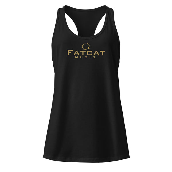 Exclusive Fatcat Music Women’s fitted racerback tank top